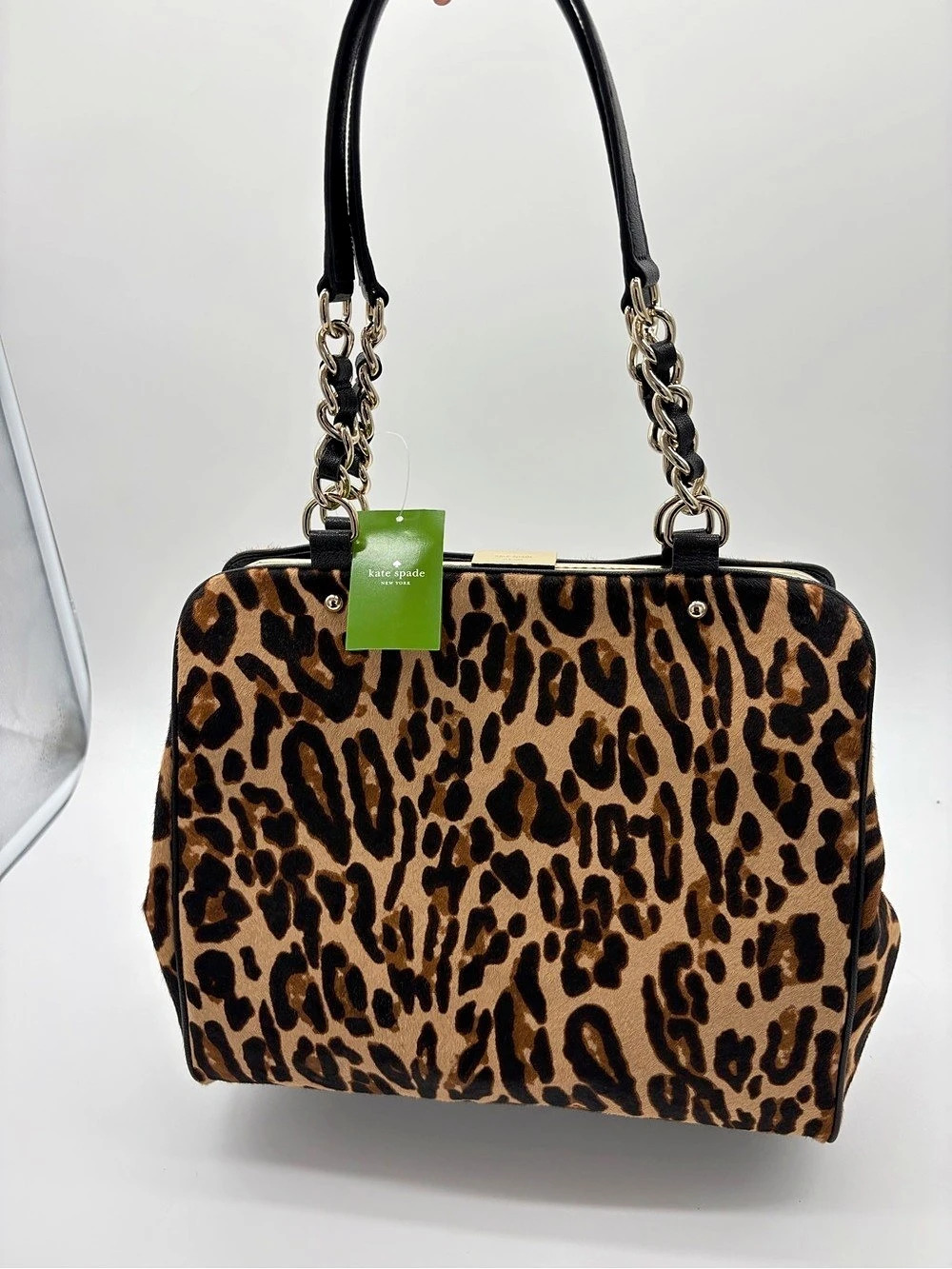Kate Spade New York Liv Downtown Leopard Haircalf Convertible Shoulder Bag